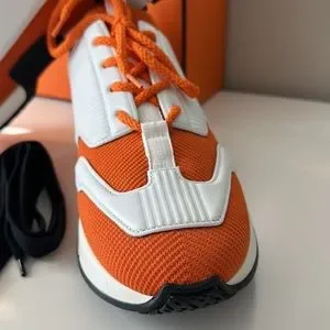 Hermes | Shoes | Absolutely Like New Mint Hermes Orange And  display picture 2